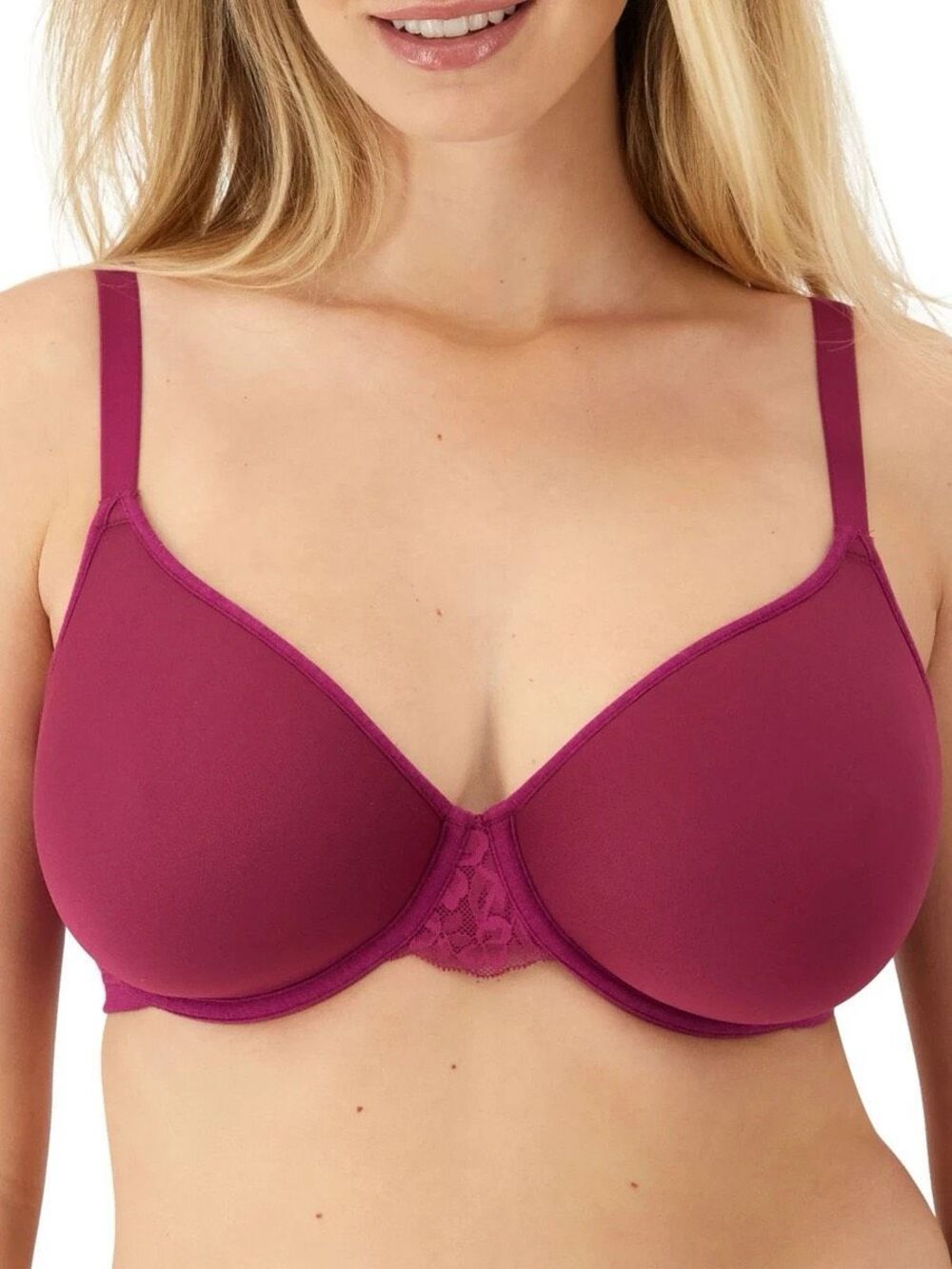 Bali Breathe Lightweight Underwire T-Shirt Bra Deep Cerise 38C